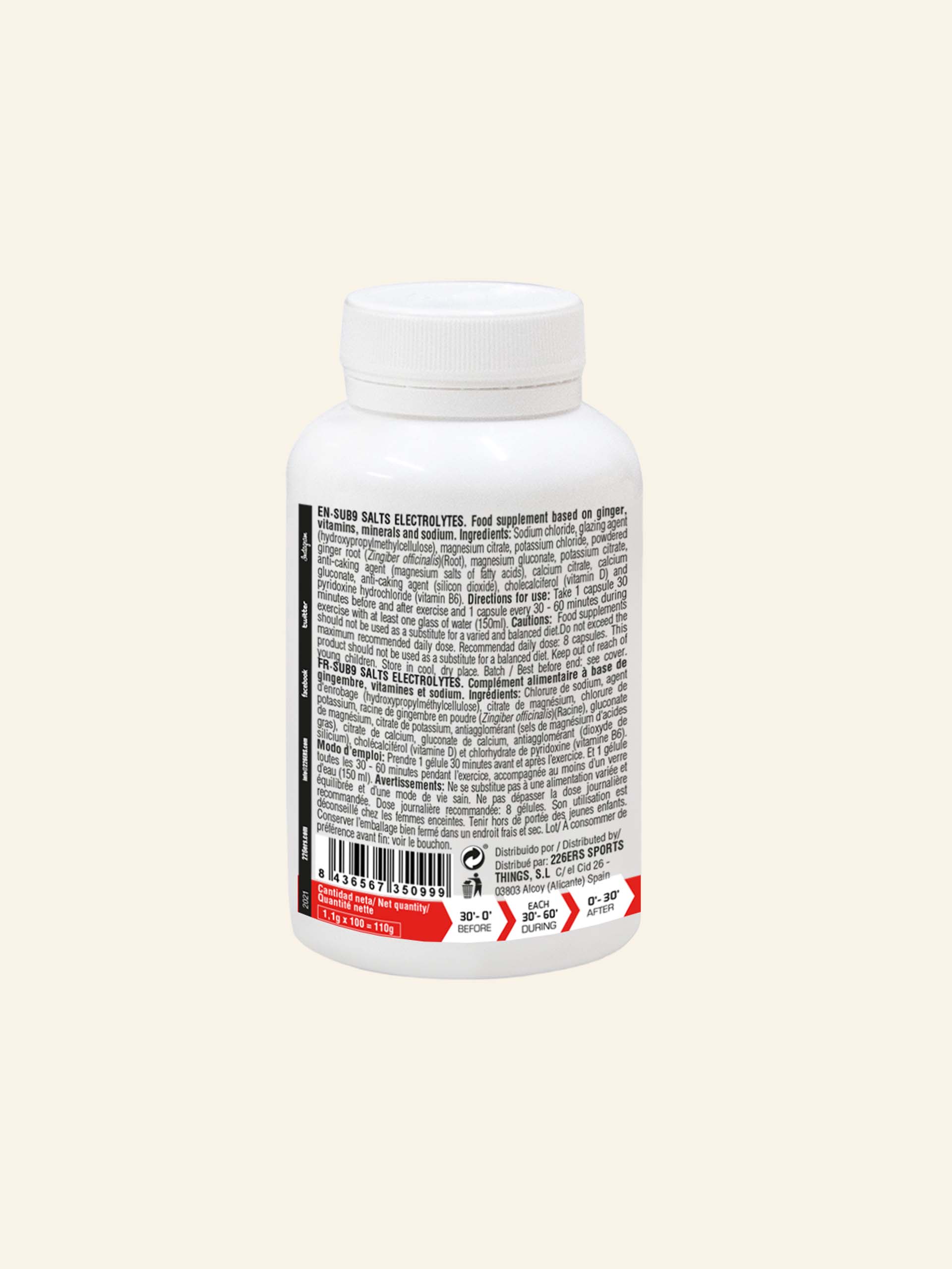 Sub9 Salts Electrolytes [100 cápsulas]